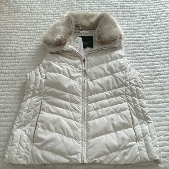 Nwt Talbots lightweight genuine down vest - Picture 1 of 7